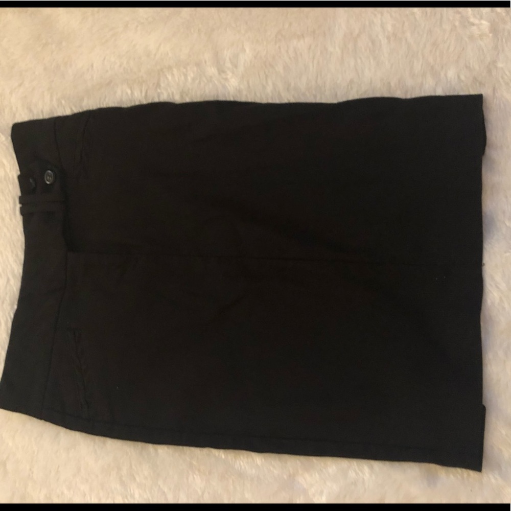 Black pencil skirt